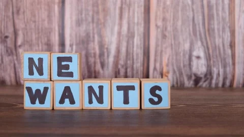 Prioritizing needs over wants concept. Stock Footage 263167098