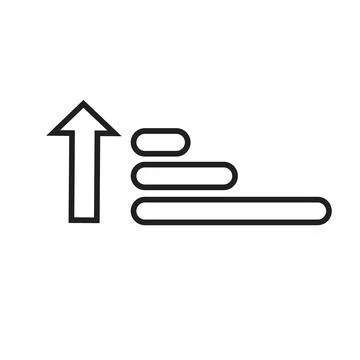 Priority Icon, Suitable for Task Management and Organization Themes Illustrazione stock