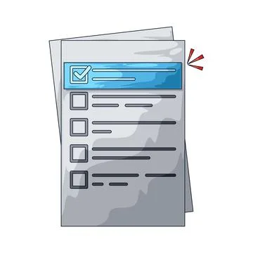 Priority list illustration Stock Illustration