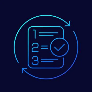 Priority, prioritize line icon, vector Stock Illustration