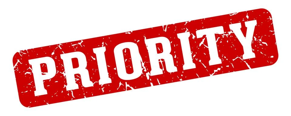 Priority rectangular sign. priority stamp 스톡 일러스트