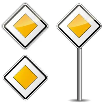 Priority road	 Stock Illustration
