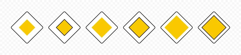 Priority road sign vector design Stock Illustration