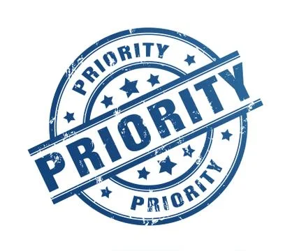 Priority rubber stamp illustration Stock Illustration