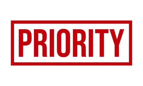 Priority Rubber Stamp. Red Priority Rubber Grunge Stamp Seal Vector Illustr.. Illustrazione stock