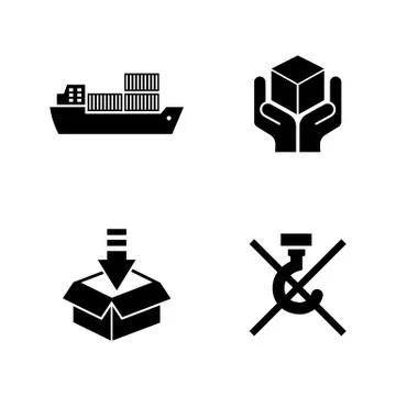 Priority shipping. Simple Related Vector Icons Stock Illustration