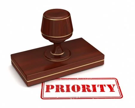 Priority stamp concept illustration Illustration