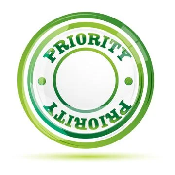 Priority stamp Stock Illustration