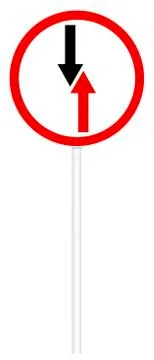 Priority traffic sign - Priority movement Stock Illustration