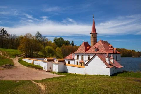 Priory Palace in Gatchina Stock Photos