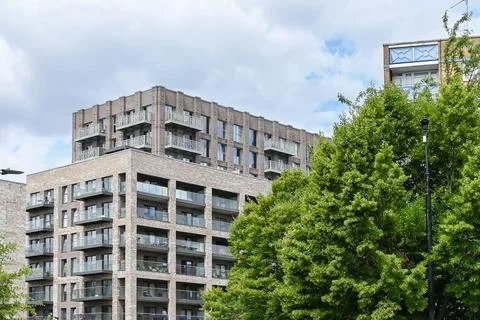 Priory Road development in Newham Stock Photos