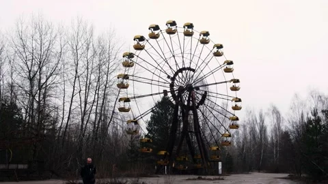 Pripyat, Chernobyl exclusion zone Stock Footage 154349317