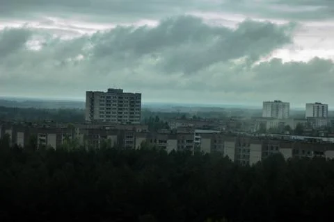 Pripyat city view Stock Photos