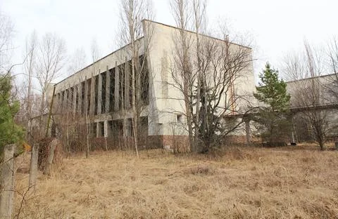 Pripyat is an exclusion zone after Black Andbult nuclear disaster at the nu.. Stock Photos