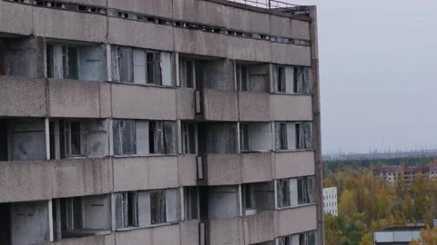 Pripyat, a panorama of the city 스톡 동영상 163988788