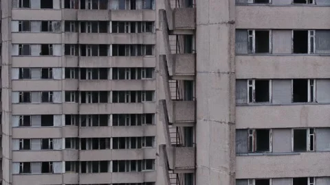 Pripyat, a panorama of the city Vídeos de archivo 163988830