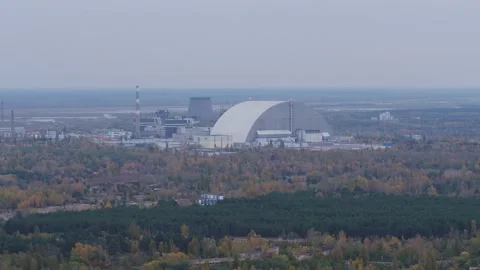 Pripyat, a panorama of the city Video stock 163989027