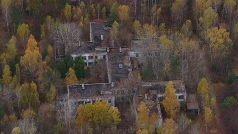 Pripyat, a panorama of the city 스톡 동영상 163989111