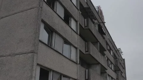 Pripyat, a panorama of the city 库存影片 163989210