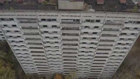 Pripyat, a panorama of the city Video stock 163989214