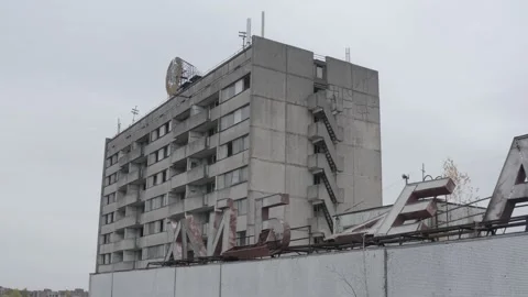 Pripyat, a panorama of the city Video stock 163989358