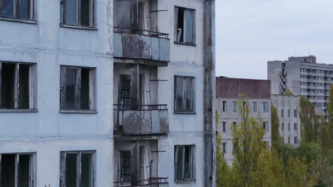 Pripyat, a panorama of the city Video stock 163989483