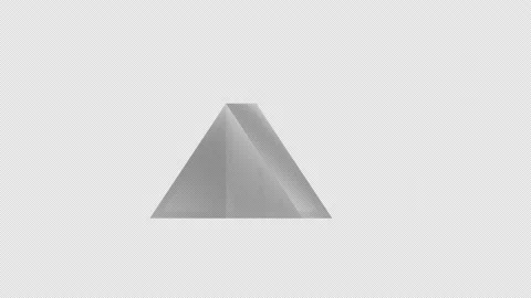 Prism. Animation of the spectral decomposition of light. Cartoon Stock Footage 176291588