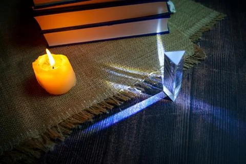 The prism emits rays of light Stock-Fotos