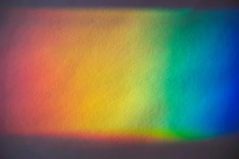 A Prism Full Rainbow Light Background Overlay Stock Photos