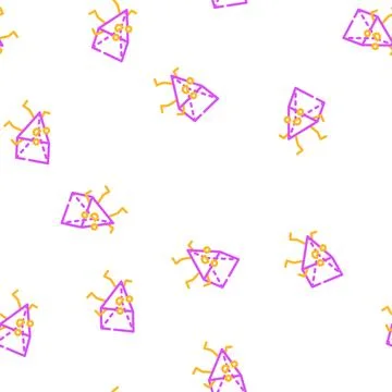 Prism geometric shape character vector seamless pattern 库存插图