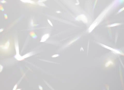 Prism light overlay, crystal diamond rainbow shine Stock Illustration