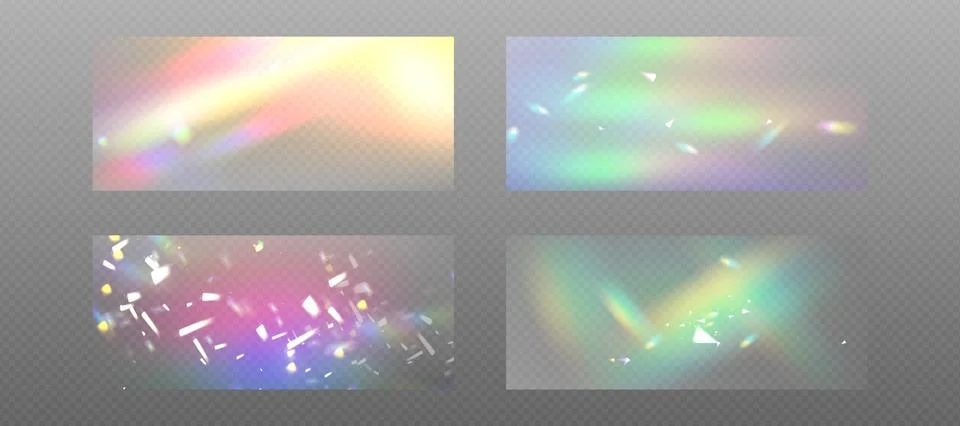 Prism light refraction effect Stock Illustration