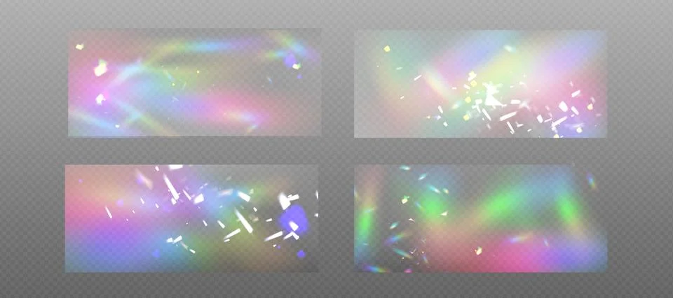 Prism light refraction effect Stock Illustration