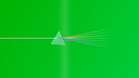 Prism Light Refraction Spectrum Animated Motion Graphic Concept Stock Footage 341792292