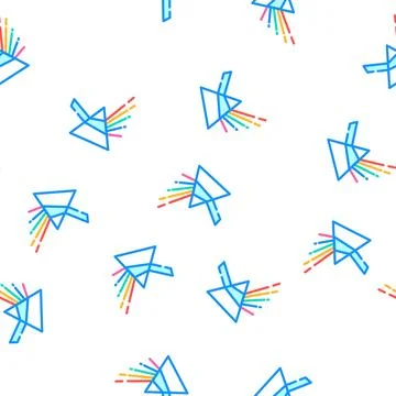 Prism light vector seamless pattern 스톡 일러스트