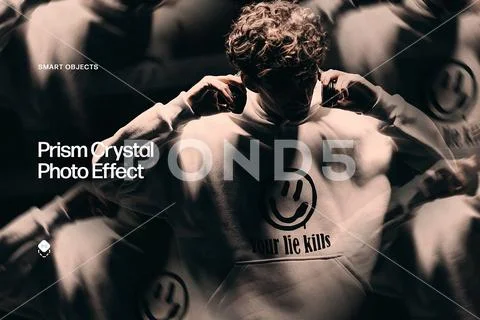 Prism Mirror Photo Effect Modello PSD