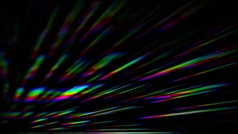 Prism multi coloured light rays moving on a dark background Stock Footage 299725131
