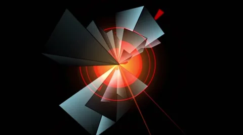 Prism-Pyramidal Kaleidoscopic Pattern 04c Stock Footage 65403357