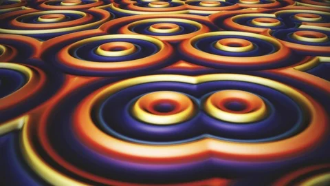 Prism rainbow cell circles surface - Looping 4K Stock Footage 113626800