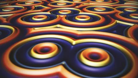 Prism rainbow cell circles surface 스톡 일러스트