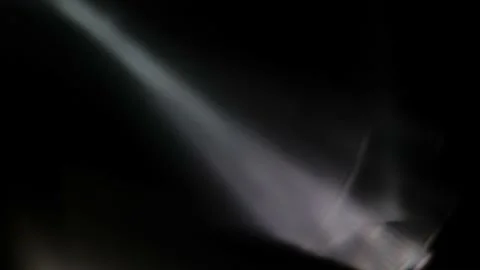 Prism Rainbow Light Flares Overlay on Black Background Stock Footage 203369214