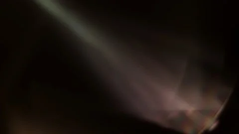 Prism Rainbow Light Flares Overlay on Black Background Stock Footage 203369376
