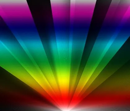 Prism rays Stock Illustration