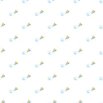 Prism refracting light dispersion seamless pattern Stockillustratie