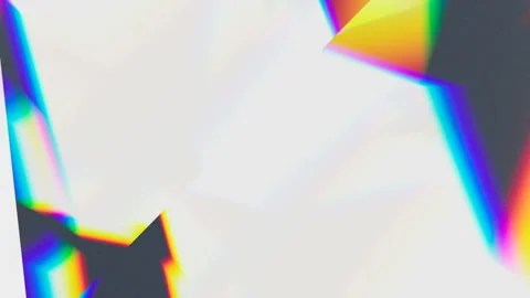 Prism separating a ray of light into the seven colors of the spectrum. Light Stock Footage 127305450