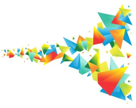 Prism Triangle Abstract Background Wallpaper Design Element Graphic Resource Illustrazione stock