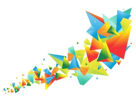 Prism Triangle Abstract Background Wallpaper Design Element Graphic Resource Illustrazione stock