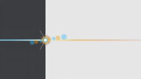 Prismatic Anamorphic Optical Flare Sweep Wipe with brilliant cyan gold lens burs Vídeos de archivo 346019298