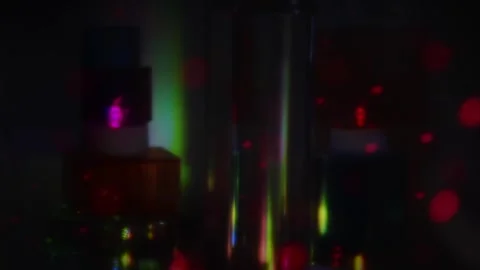 Prismatic Candles: Light and Shadow in Motion Stock-Footage 302412545