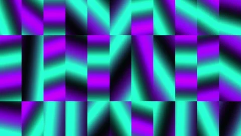 Prismatic Cell Matrix Iridescent Grid Flow Loop Animation Stock Footage 312399151